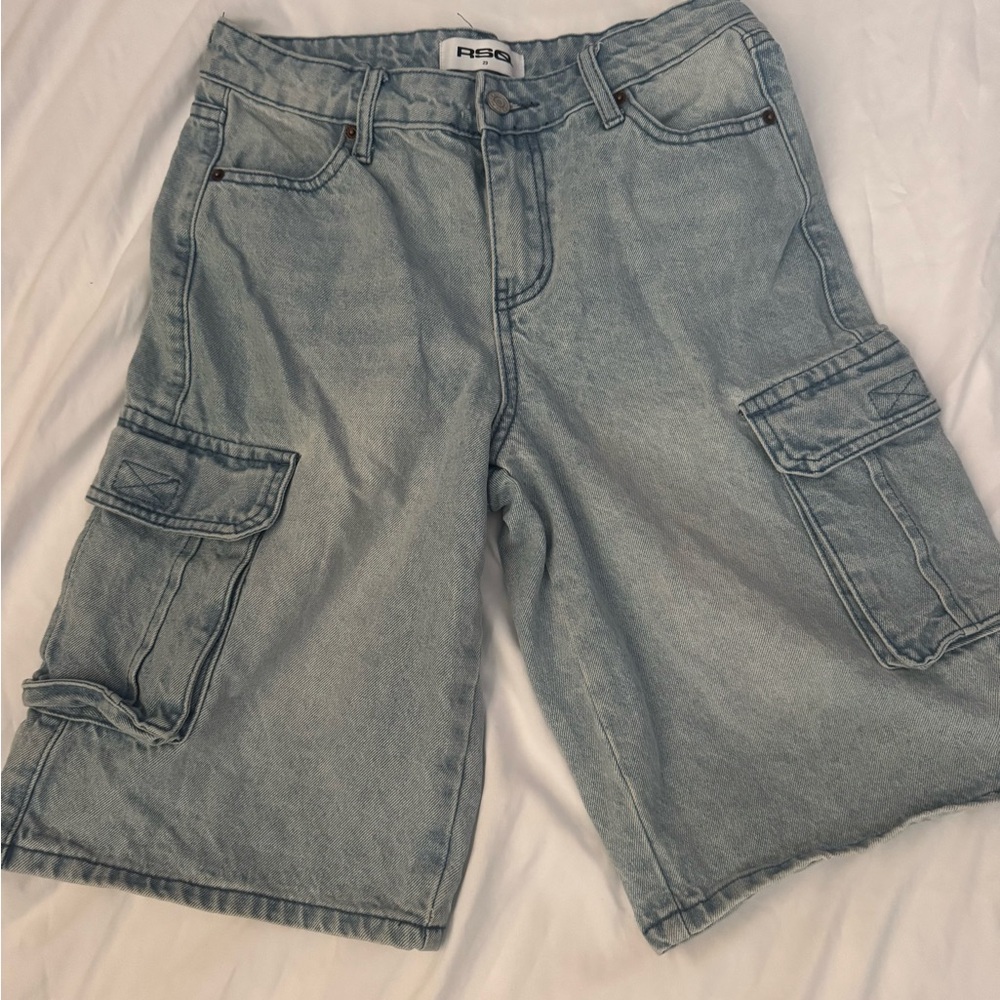 RSQ Light Blue Women's Cargo Shorts